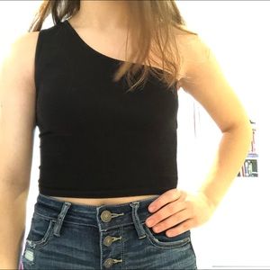 Asymmetrical crop top